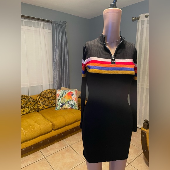 Body-con long sleeve rainbow - Picture 4 of 4